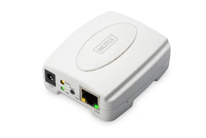 DIGITUS DN-13003-2 Digitus 1 port Fast Ethernet Print Server, 1 x USB 2.0 port, 1 x RJ45