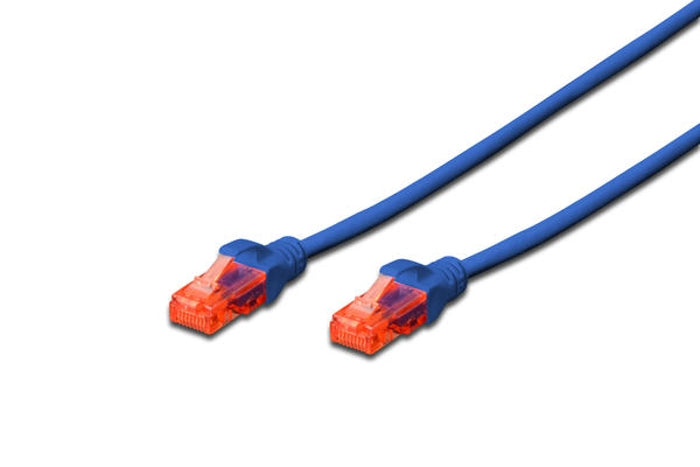 DIGITUS DK-1617-010/B Digitus Patch Kablo, U-UTP, CAT. 6, 1 metre, AWG 26/7, Cu, LSZH, mavi renk