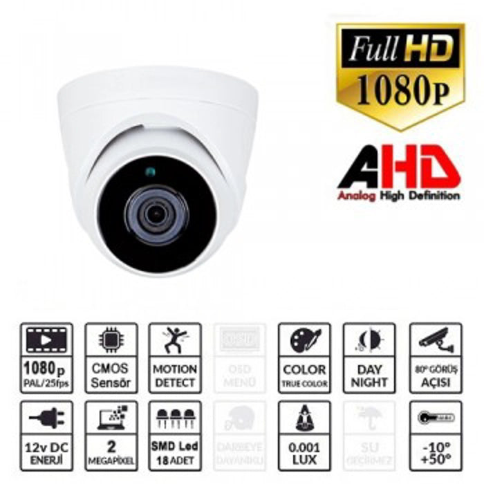 Ezcool Ez-5120Hd 2Mp 2.8Mm 18Smd Ahd Dome