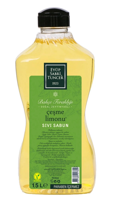 EYÜP SABRİ TUNCER Eyüp Sabri Tuncer 1,5lt Çeşme Limonu Sıvı Sabun Doğal Zeytinyağlı(650.10.20.0019)