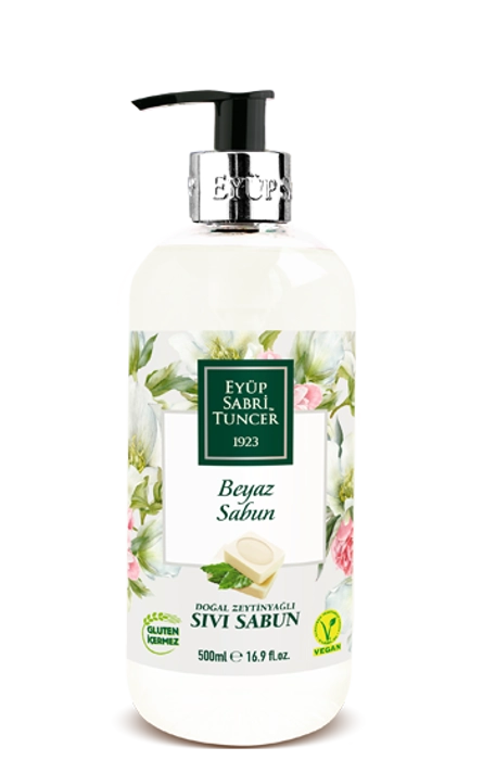 EYÜP SABRİ TUNCER Eyüp Sabri Tuncer 500ml Sabun Doğal Zeytin Yağlı Sıvı Sabun Beyaz(650.10.20.0025)