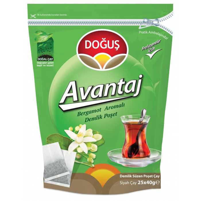 DOGUS Doğuş Avantaj Bergamot Aromalı Demlik Çay 25x40 gr