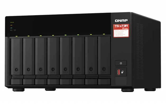 Qnap Ts-873A 8Gb Ram 8 Hdd Yuvalı Siyah Nas Çoklu Depolama Ünitesi