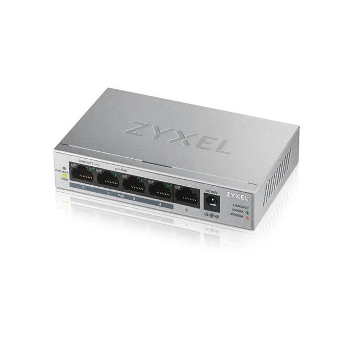 Zyxel Gs-1005Hp 5Port 10/100/1000 Mbps Poe Switch Gs1005Hp-Eu0101F