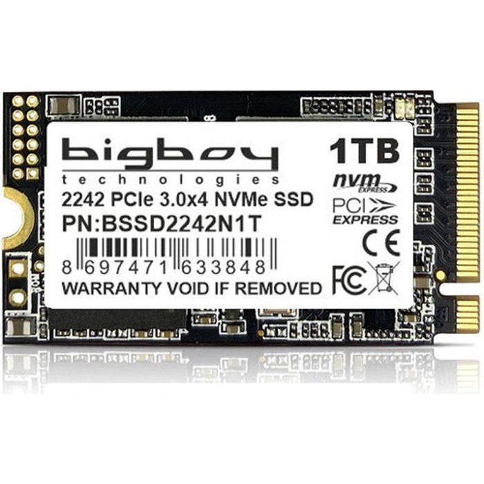 Bigboy BSSD2242N1T 1 Tb 2500-1800MB/S 2242 Pcıe 3x4 M2 Nvme SSD Harddisk