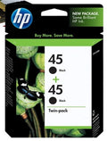 Hp 45 Black Siyah 42Ml 51645Aa 2Li Paket Kartuş Cc625A(450.10.20.0371)