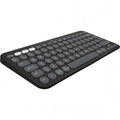 Logıtech K380S Pebble Keys 2  Siyah, 920-011859 Bluetooth Türkçe Q Multimedya Mini Klavye