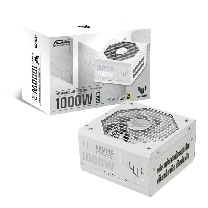 Asus Tuf Gamıng-1000G 80+ Gold 1000W Modüler Atx 3.0 Uyumlu 10 Yıl Garanti - Beyaz