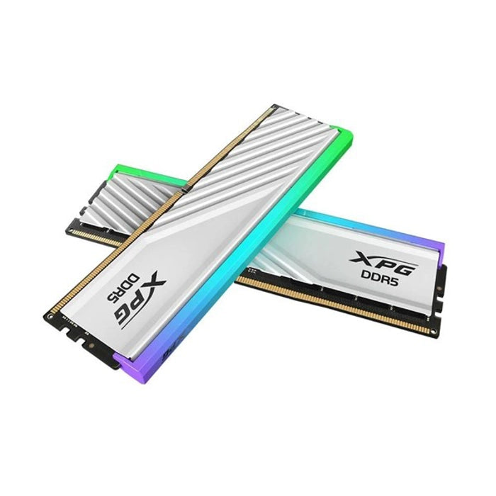 Xpg 48Gb (2X 24Gb) Ax5U6400C3224G-Dtlabrwh Ddr5 6400Mhz Cl32 Rgb Dual Kıt Pc Ram Lancer Blade Beyaz