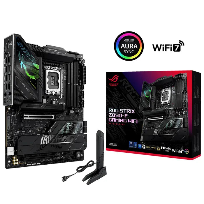Asus Rog Strıx Z890-F Gamıng Wıfı 1851P Ddr5 8600 2Xusb4 5Xm2 Hdmı Dp Wifi7 Bt
