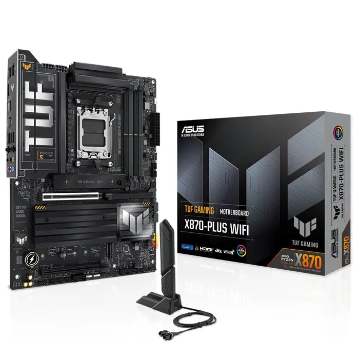 Asus TUF GAMING X870-PLUS WIFI AM5 DDR5 8000(OC) 2xUSB4 4xM2 HDMI WIFI7 BT ATX