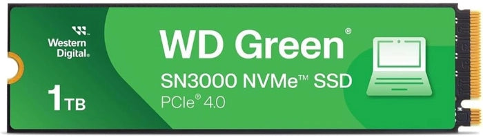 WESTERN DIGITAL WD GREEN WDS100T4G0E 1TB M.2 NVMe SN3000 5000/4200MB/s GEN4 SSD