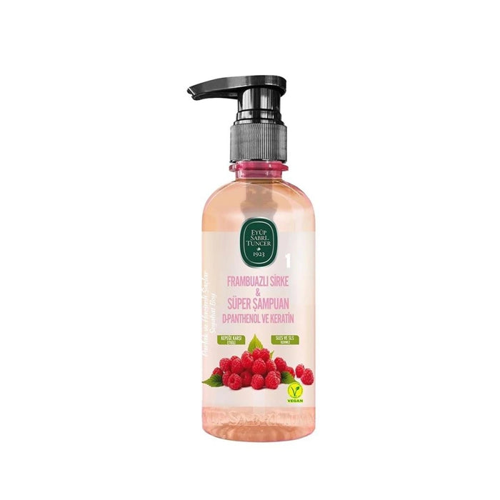 EYÜP SABRİ TUNCER Frambuazlı Sirke Süper Şampuan 100 ml Seyahat Boy Pet Şişe