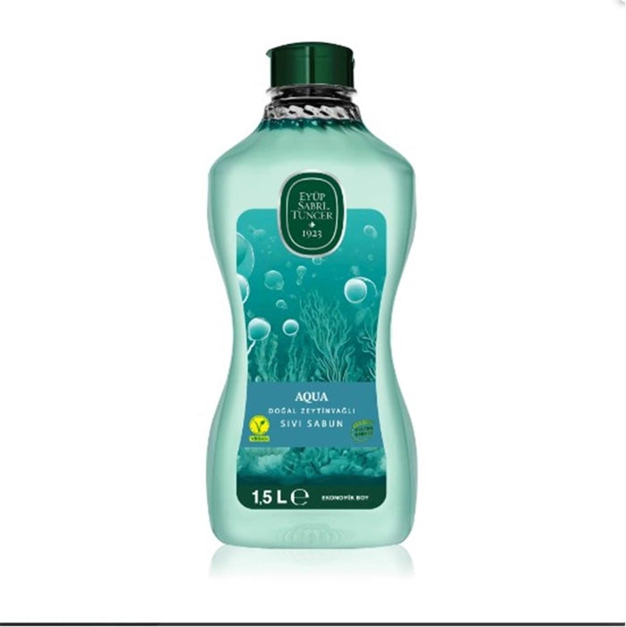 EYÜP SABRİ TUNCER Eyüp Sabri Tuncer 1,5lt  Aqua Doğal Zeytin Yağlı Sıvı Sabun  Pet Şişe