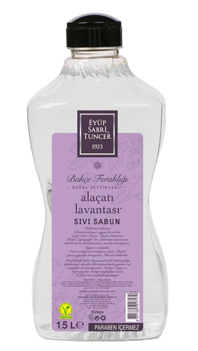 EYÜP SABRİ TUNCER Eyüp Sabri Tuncer 1,5lt Alaçatı Lavantası  Sıvı Sabun Doğal Zeytinyağlı