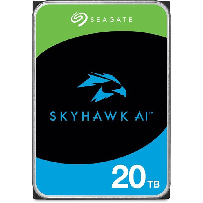 SEAGATE ST20000VE003 - SEAGATE 20 TB 3.5 SKYHAWK AI SATA 512MB 7/24 GUVENLİK DİSKİ