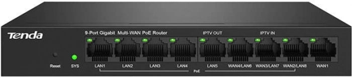 Tenda ROU G0-8G-PoE 9 Port PoE Router - G0-8G-POE