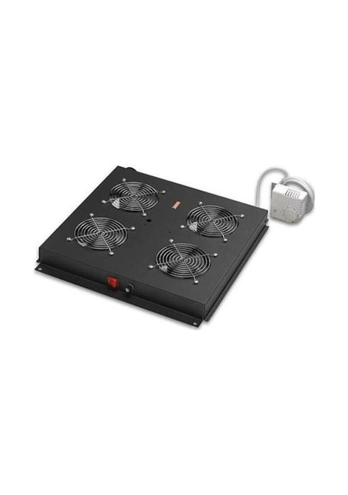 Lande LN-FAN-THM-4FFS-BL Fan Modulü 4 lü fan modülü Termostatlı RAL 9005 Siyah Dikili tip