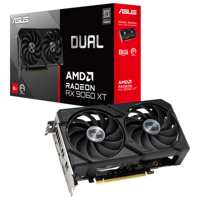 ASUS DUAL-RX9060XT-8G 8Gb 128Bit GDDR6 1xHDMI 2xDP GAMING Ekran Kartı