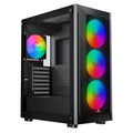GameBooster RAIDER E651B 650W 80+ USB 3.0 Mesh 4*Rainbow Fanlı Mid-T E-ATX Gaming Siyah Kasa K08 BLACK
