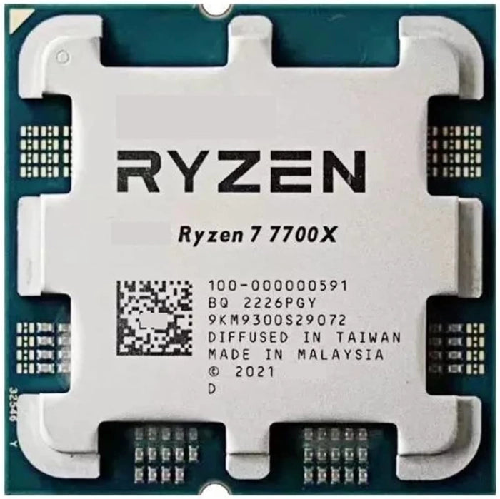 AMD TRAY AMD Ryzen 7 7700X  4.50GHz 32MB AM5 İşlemci (Grafik Kart VAR, Fan YOK)