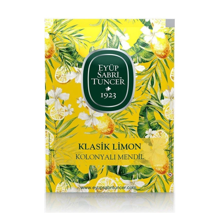 EYÜP SABRİ TUNCER Eyüp Sabri Tuncer 50li Mendil Klasik Limon Kolonyalı  (9,3 x 12,5) Doypack