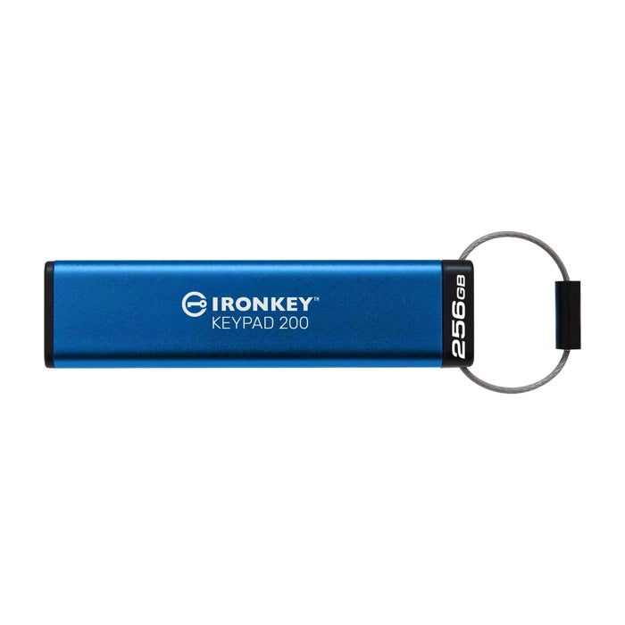 Kingston IKKP200-256GB 256GB IronKey Keypad 200, FIPS 140-3 Lvl 3 (Pending) Flash Bellek