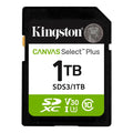 Kingston SDS3/1TB 1TB SDXC Canvas Select Plus Gen3 150MB-s C10 UHS-I U3 V30 Hafıza Kartı