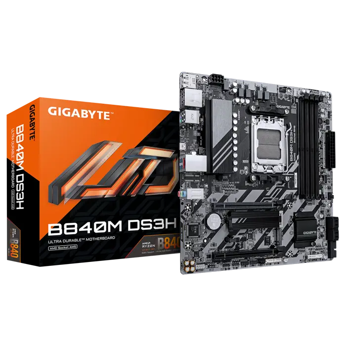 Gigabyte B840M DS3H AMD AM5 DDR5 Micro ATX Anakart