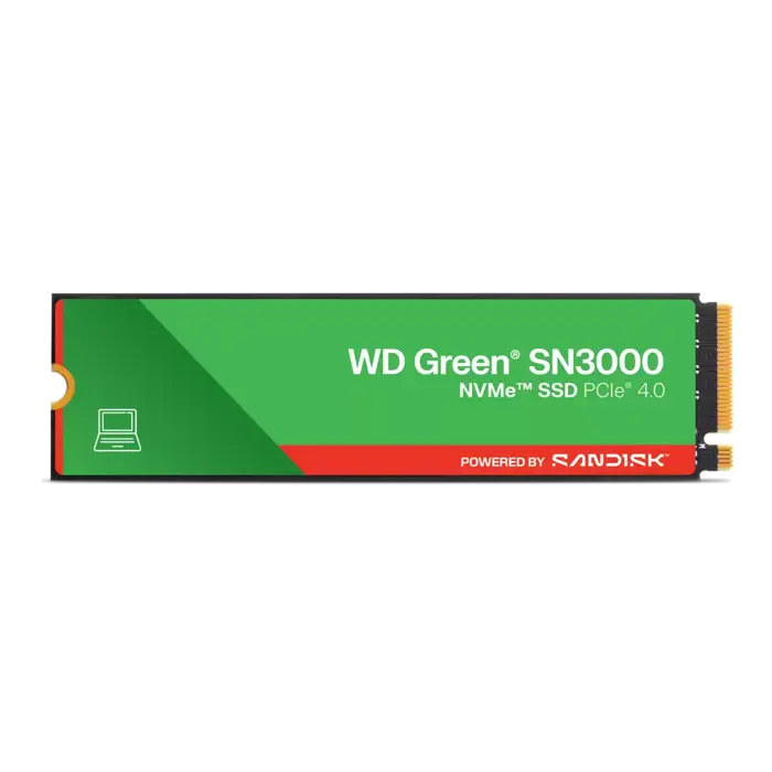 WESTERN DIGITAL WD GREEN 500GB M.2 NVMe SN3000 5000/4000MB/s WDS500G5G0E SSD