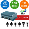 ELSKY M100 i5-10210U 6COM-4LAN 8GB 256GB Fansız Endüstriyel MINI PC