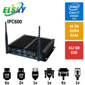 Elsky IPC600 Intel Core i7 10510U 16GB 512GB SSD WIFI Endüstriyel Mini Pc