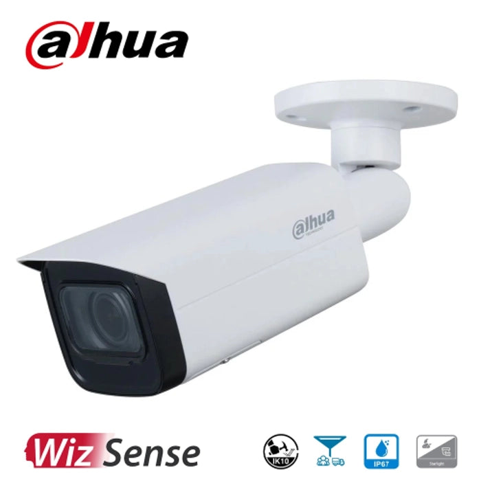 DAHUA IPC-HFW5442T-ASE,  2Mpix, 2,8mm Lens, H265+, Wizmind, 50Mt Gece Görüşü,  IP67, IK10, PoE Metal Kasa Bullet IP Kamera