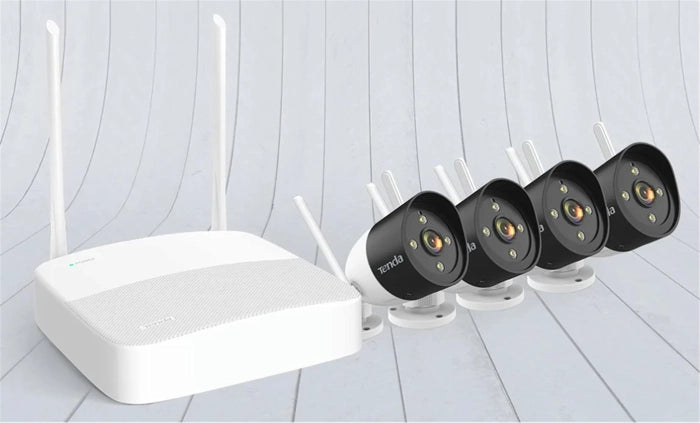 Tenda K4W-3TC 4 Kanal NVR Kayıt Cİhazı + 4 Adet Outdor Ip Wifi Bullet Kamera Set