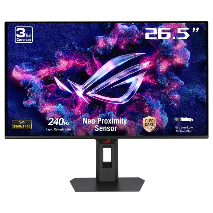 ASUS 26.5 ROG STRİX XG27AQDMES OLED 240HZ 0.03MS 2K QHD ADAPTİVE SYNC QD-OLED PİVOT GAMİNG MONİTÖR