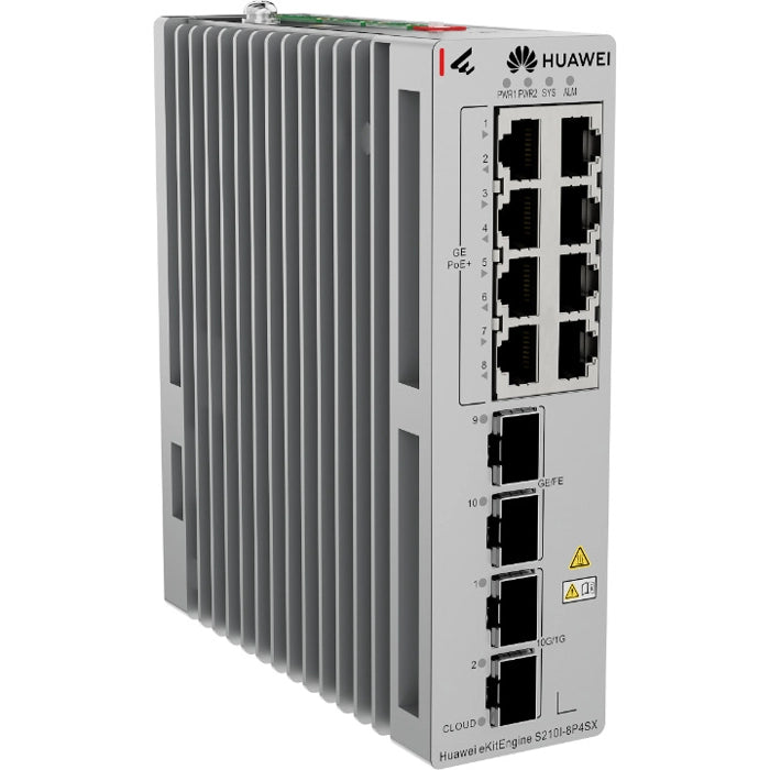 HUAWEI eKIT S210I-8T4SX 8 PORT 10/100/1000 2 X 2.5GE SFP + 2 X 10G SFP+ L2 CLOUDE YÖNETİLEBİLİR ENDUSTRİYEL SWITCH