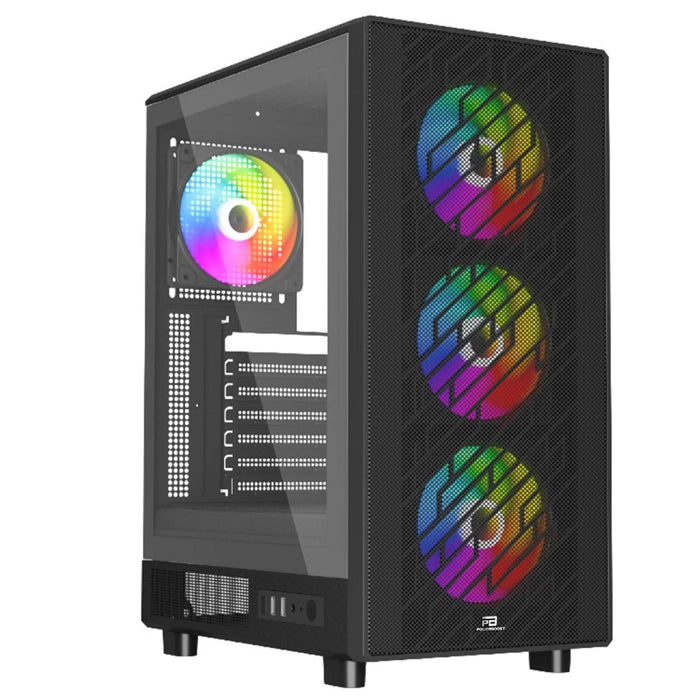 PowerBoost A700B 750W 80+ BRONZE ATX USB 3.0 Rainbow Fanlı Mesh Gaming Siyah Kasa JBST-PBA700B