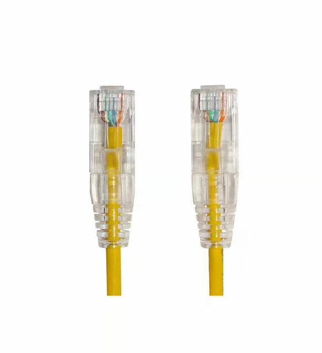 AGER 0.15metre CAT6 Utp Slim AWG28 AC-602-0015/Y Sarı LSZH Patch Kablo (10lu Paket)