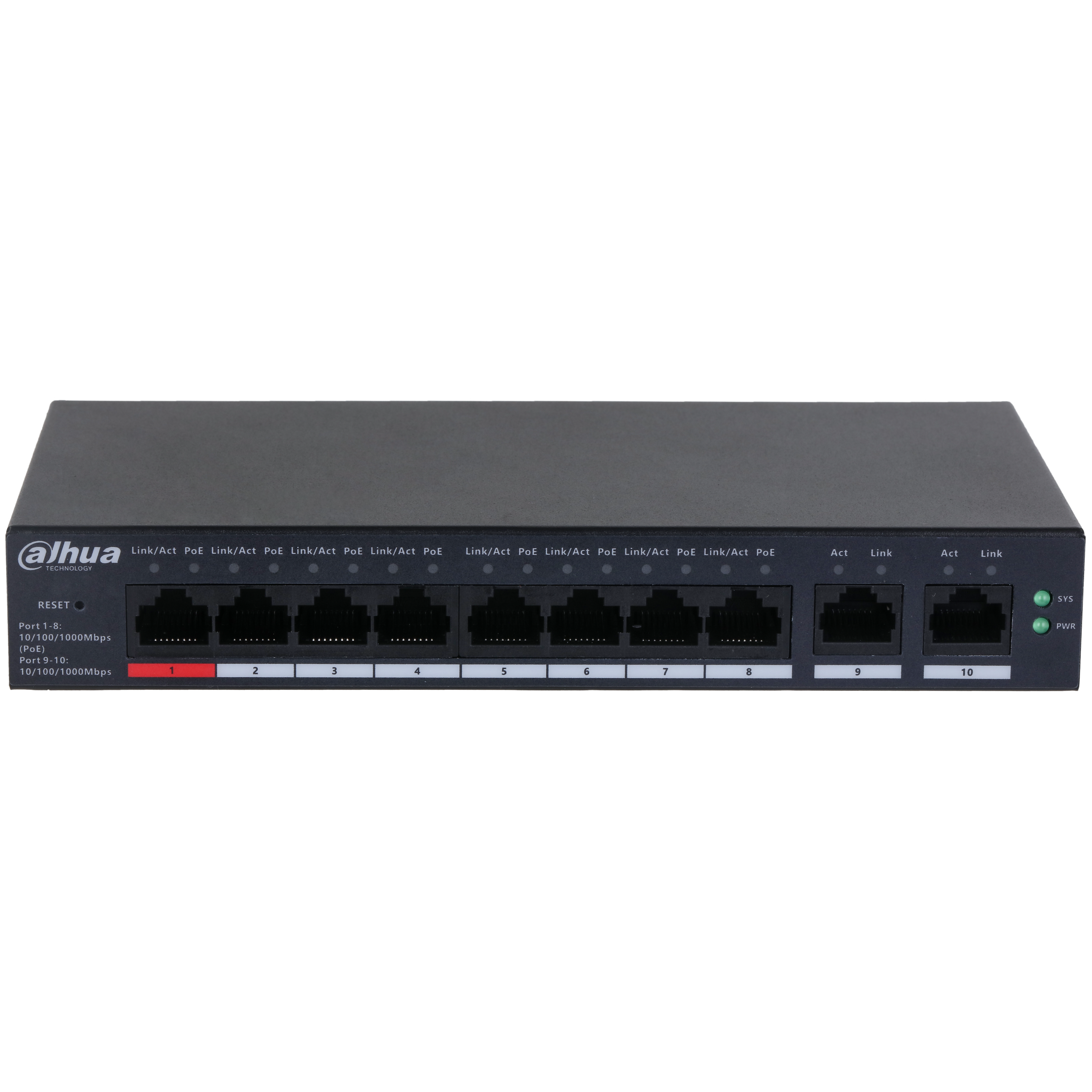 Dahua CS4010-8GT-110 8 Port PoE Switch Ağ Anahtarı