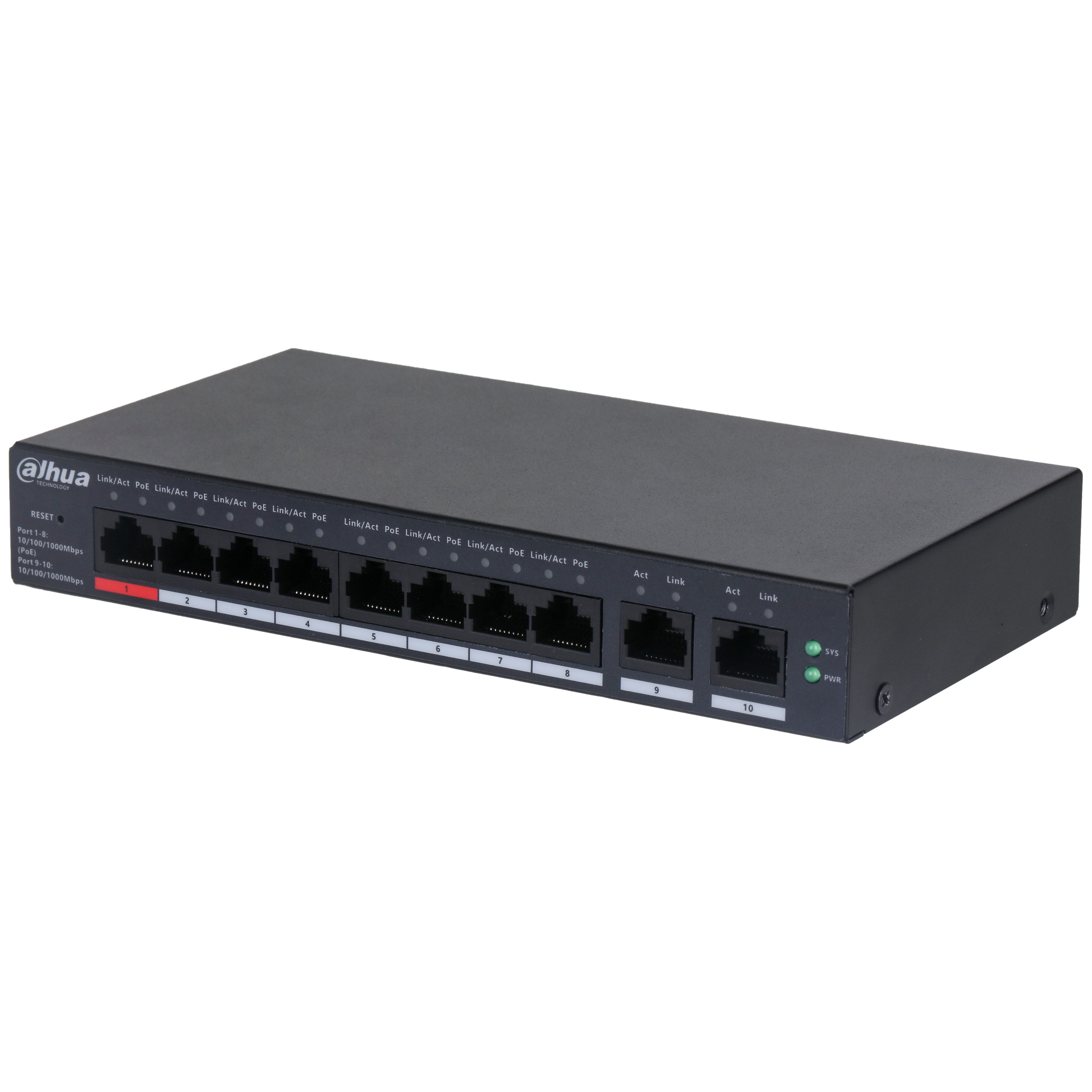 Dahua CS4010-8GT-110 8 Port PoE Switch Ağ Anahtarı