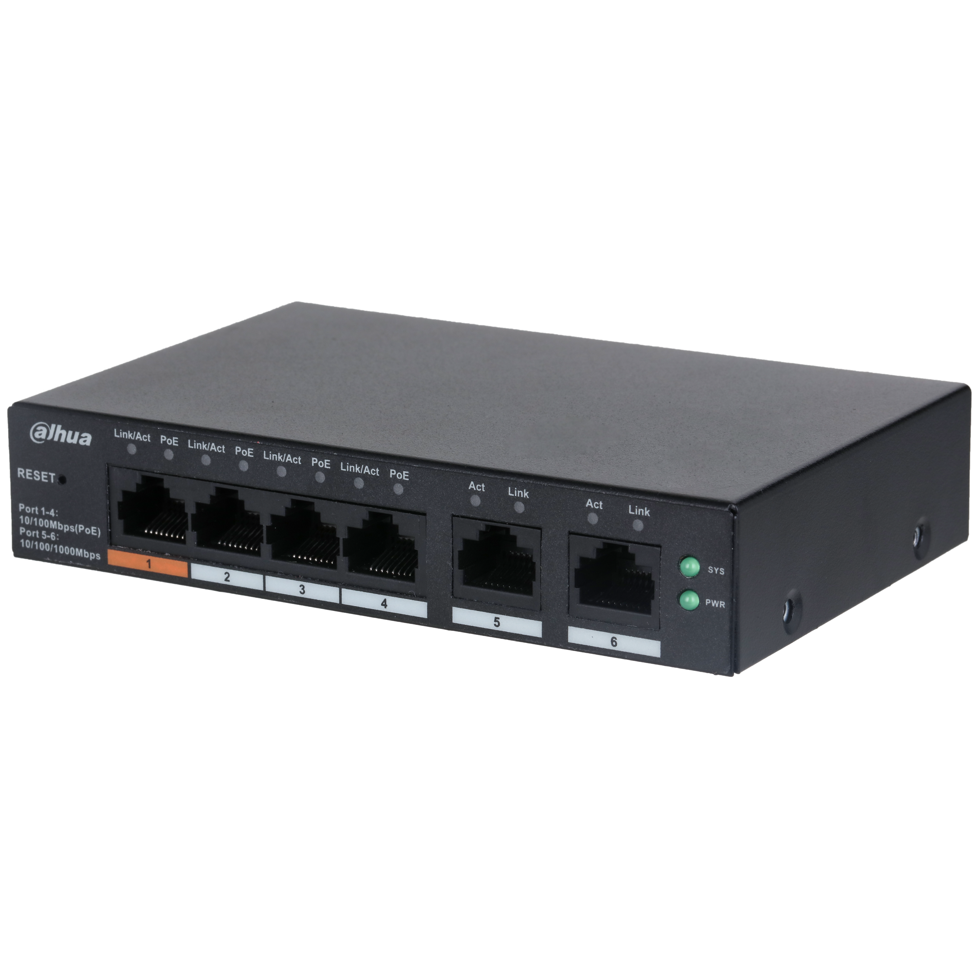 Dahua CS4006-4ET-60 4 Port PoE Switch Ağ Anahtarı