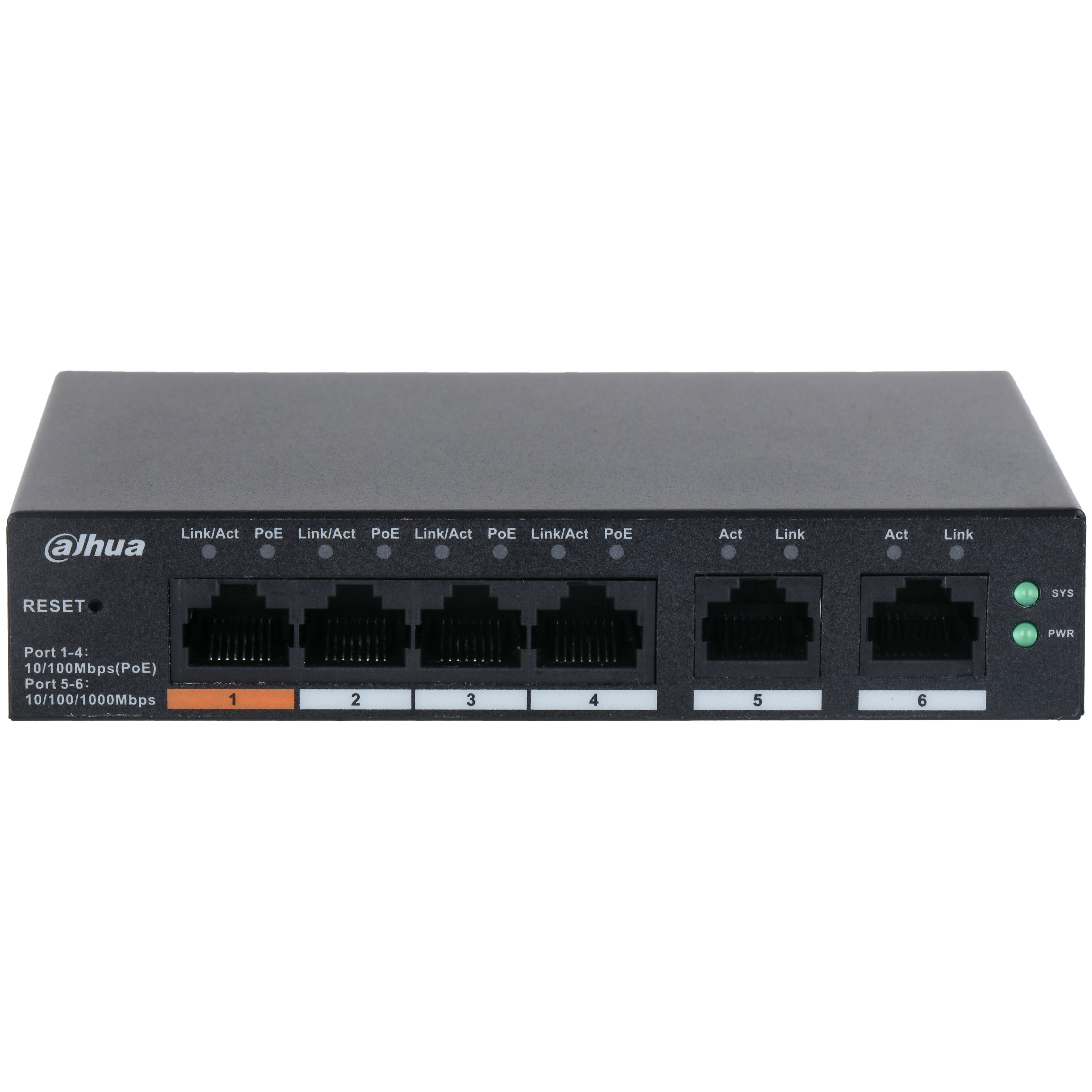 Dahua CS4006-4ET-60 4 Port PoE Switch Ağ Anahtarı