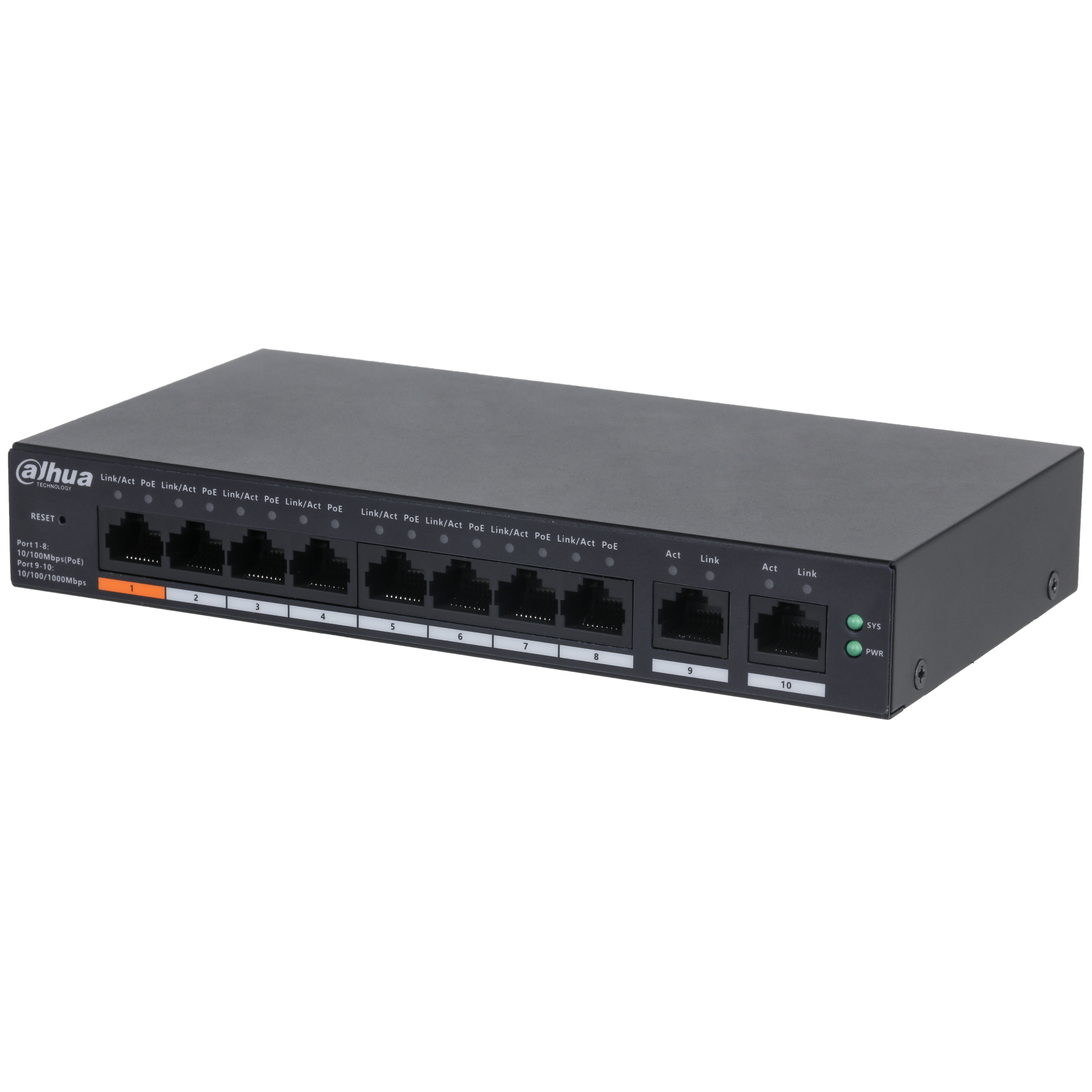 Dahua CS4010-8ET-60 PoE Switch Ağ Anahtarı