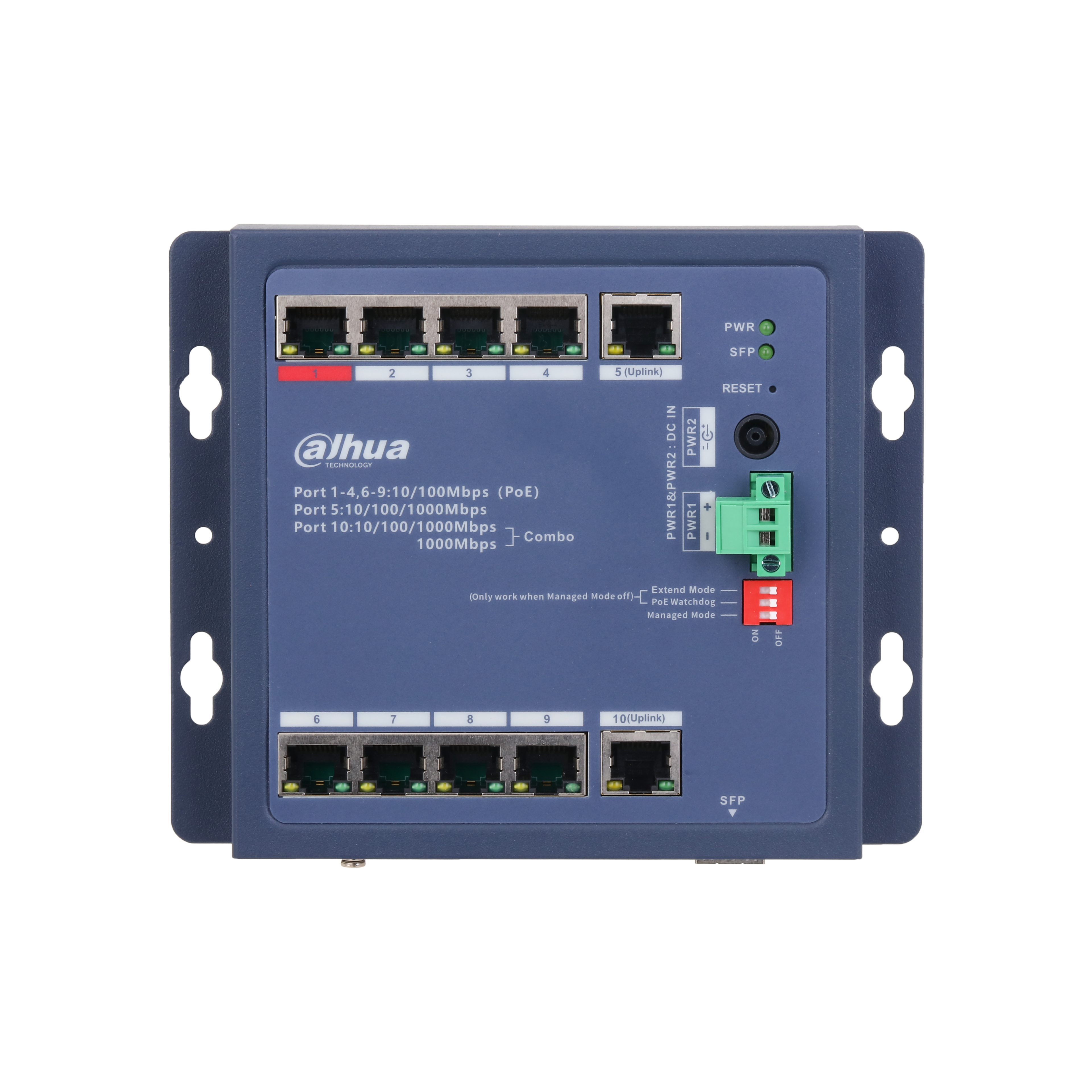 Dahua CHS4110-8ET-90-F PoE Switch Ağ Anahtarı
