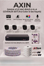 4 Kameralı Full Color Gece Görüşlü Güvenlik Kamera Seti - Mikrofonlu (Sesli), 500 GB HDD, Yapay Zeka Yüz Tanıma - Gece Renkli