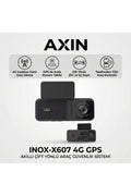 INOX X607 4G GPS Destekli Çift Yönlü Araç İçi Güvenlik Kamerası | Canlı İzleme