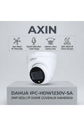 Dahua IPC-HDW1230V-SA-0280B 2MP 2.8mm Starlight IP67 Dahili Mik. PoE Dome IP Kamera