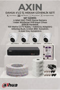 4'lü İç Mekan Güvenlik Kamera Seti - Full Paket - 500GB HDD