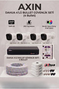 4 Kameralı Full Color Gece Görüşlü Güvenlik Kamera Seti - 500 GB HDD, Yapay Zeka Destekli, Akıllı Çift Işık - Gece Renkli