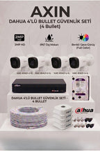 4 Kameralı Full Color Gece Görüşlü Güvenlik Kamera Seti - 500 GB HDD, Yapay Zeka Destekli, Akıllı Çift Işık - Gece Renkli